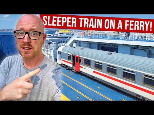 Onboard The Train That Goes on a FERRY! Milan to Sicily - Intercity Notte