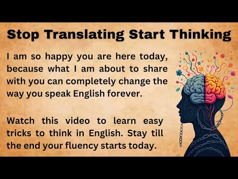 How to think in English easy Tips || Graded Reader || Improve Your English || Listen And Practice