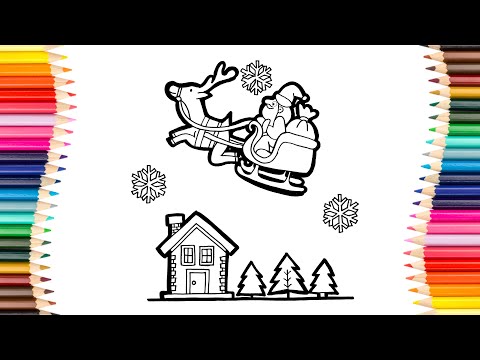 How To Draw A Christmas House Easy