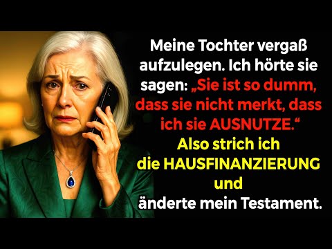 Meine Tochter vergaß aufzulegen; ich hörte, wie sie mich betrog…