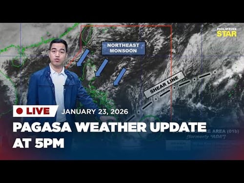 LIVESTREAM: PAGASA Weather Update (January 23, 2026)