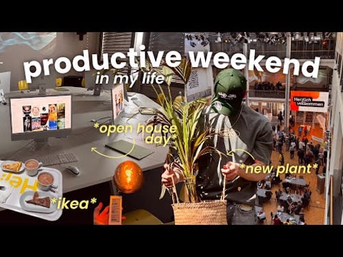 productive weekend in my life☀️ | running errands, open house day + buying a plant🪴