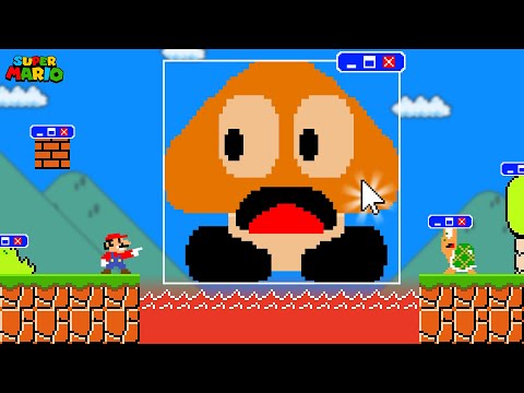 What If Mario Tries to Beat Super Mario Bros. Using Windows 10 Features?