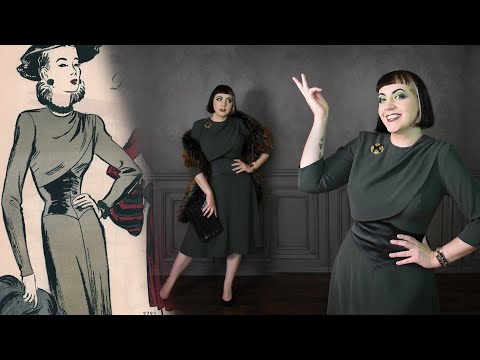 Peaked Waistline Dress // My Version of Butterick 2804