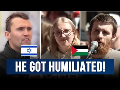Palestinian Activist HUMILIATED as Charlie Kirk tells the FACTS ABOUT JEWS
