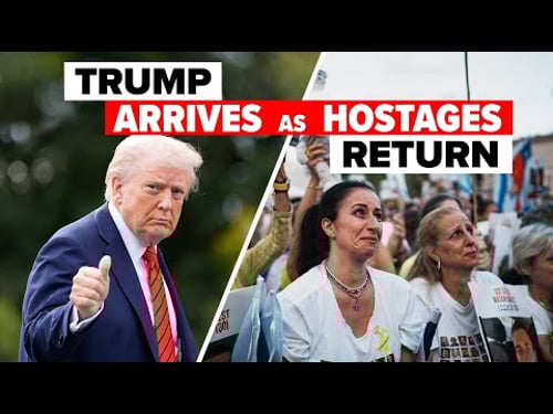 LIVE: Trump lands in Israel as the hostages begin to return home!!