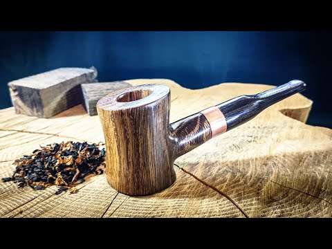 Making Tobacco Pipe from Bog Oak (Morta) / Fossil Oak