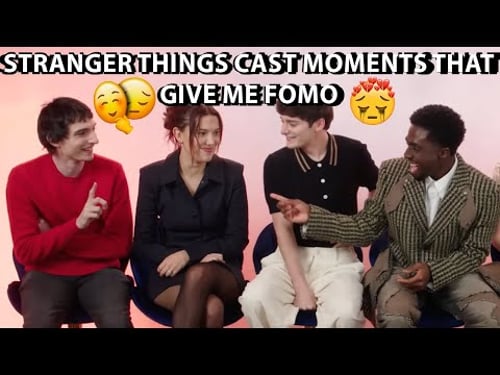 stranger things cast moments that give me fomo 🤡